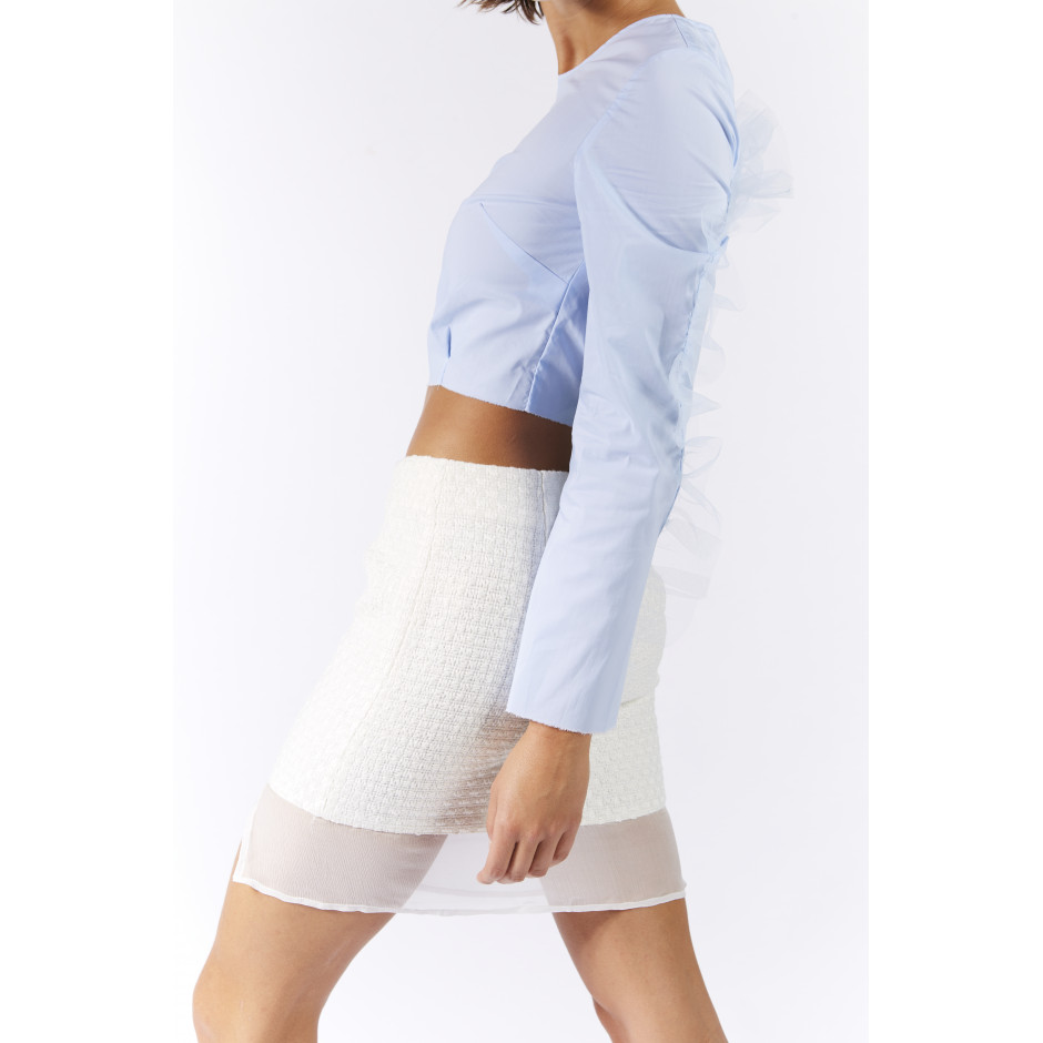 Blouse bleue