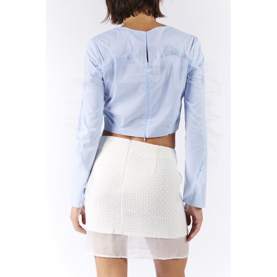Blouse bleue
