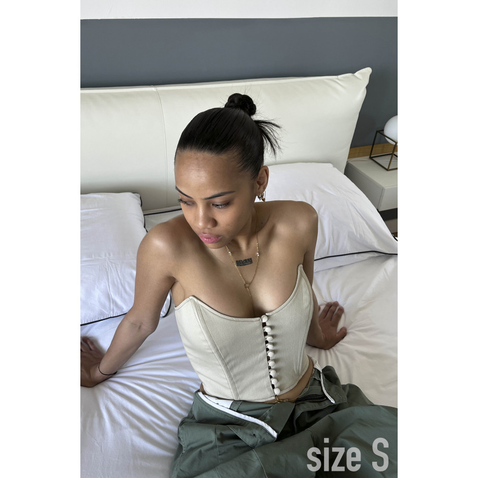 Bustier écru