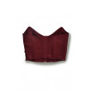 Bustier bordeaux