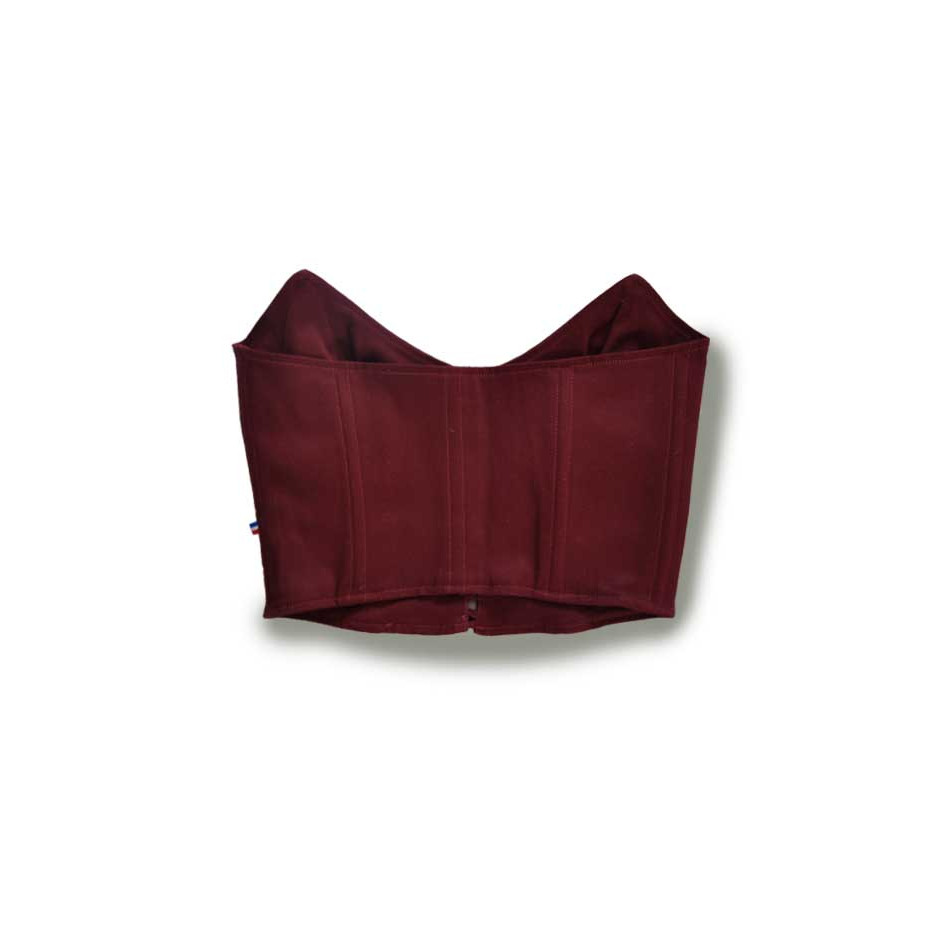 Bustier bordeaux