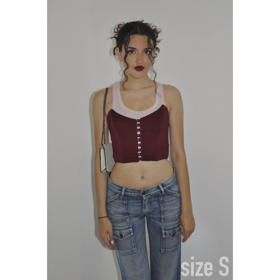 Bustier burgundy