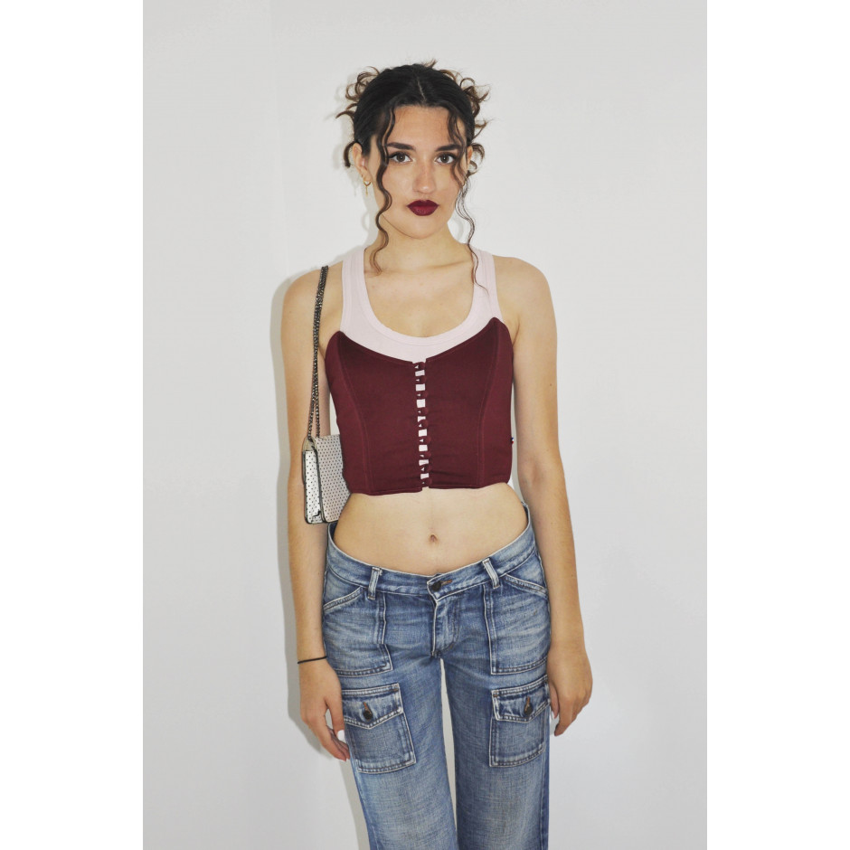 Bustier burgundy