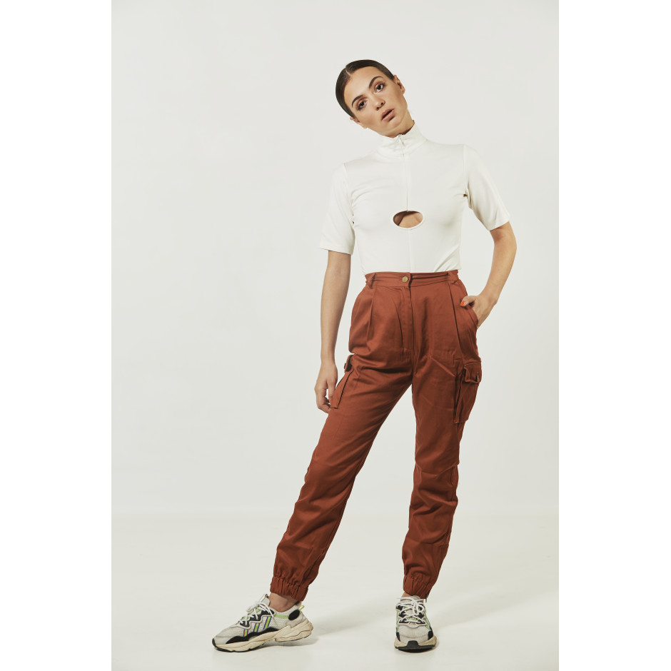 ROSA - pantalon rouille