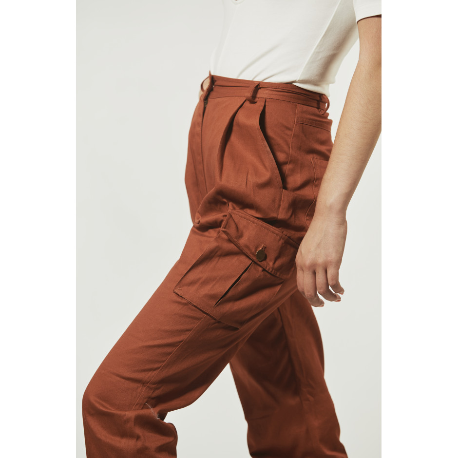 ROSA - pantalon rouille