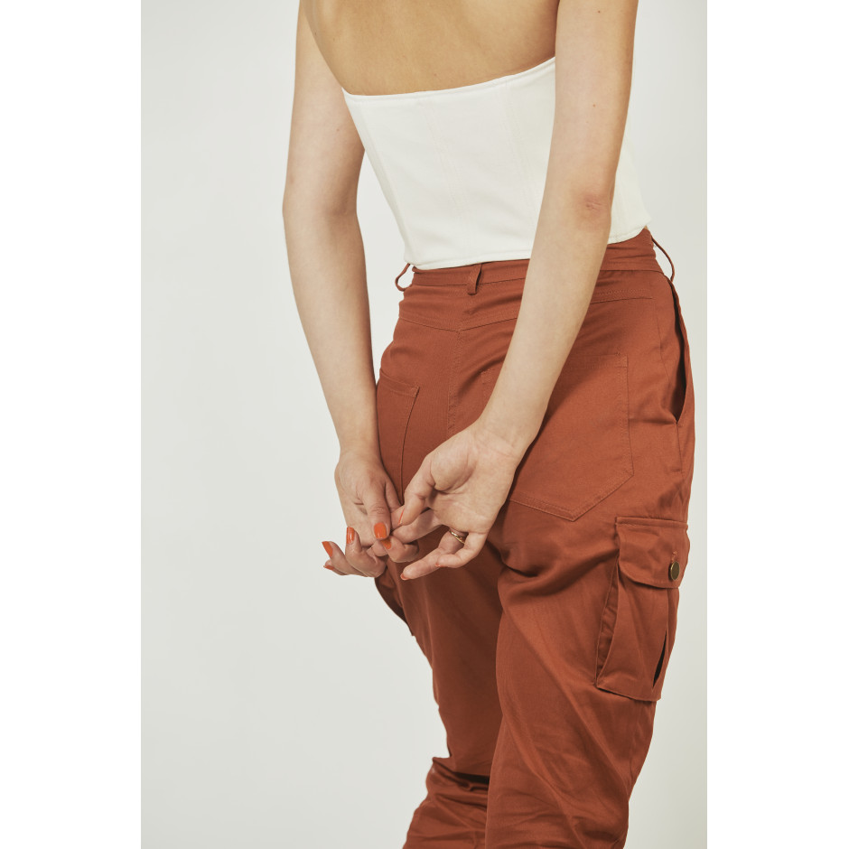 ROSA - pantalon rouille