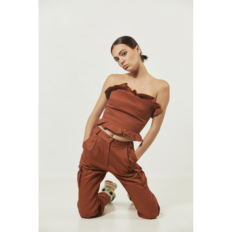 ROSA - bustier rouille