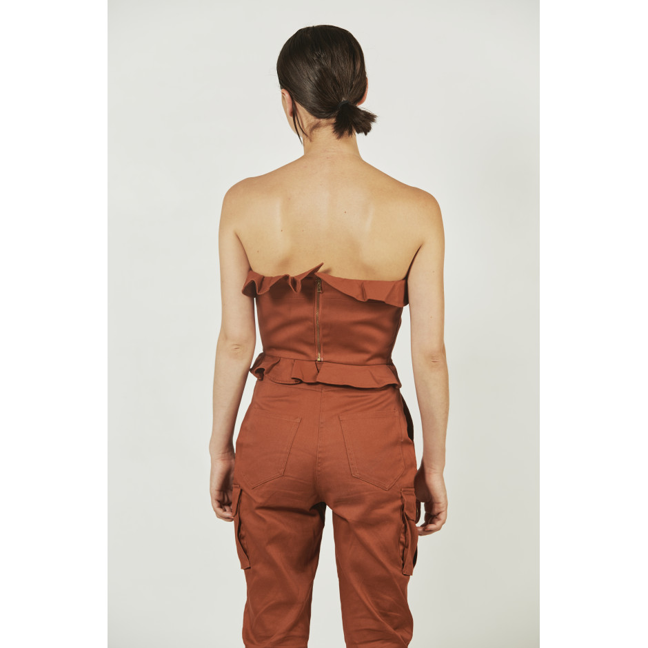 ROSA - bustier rouille